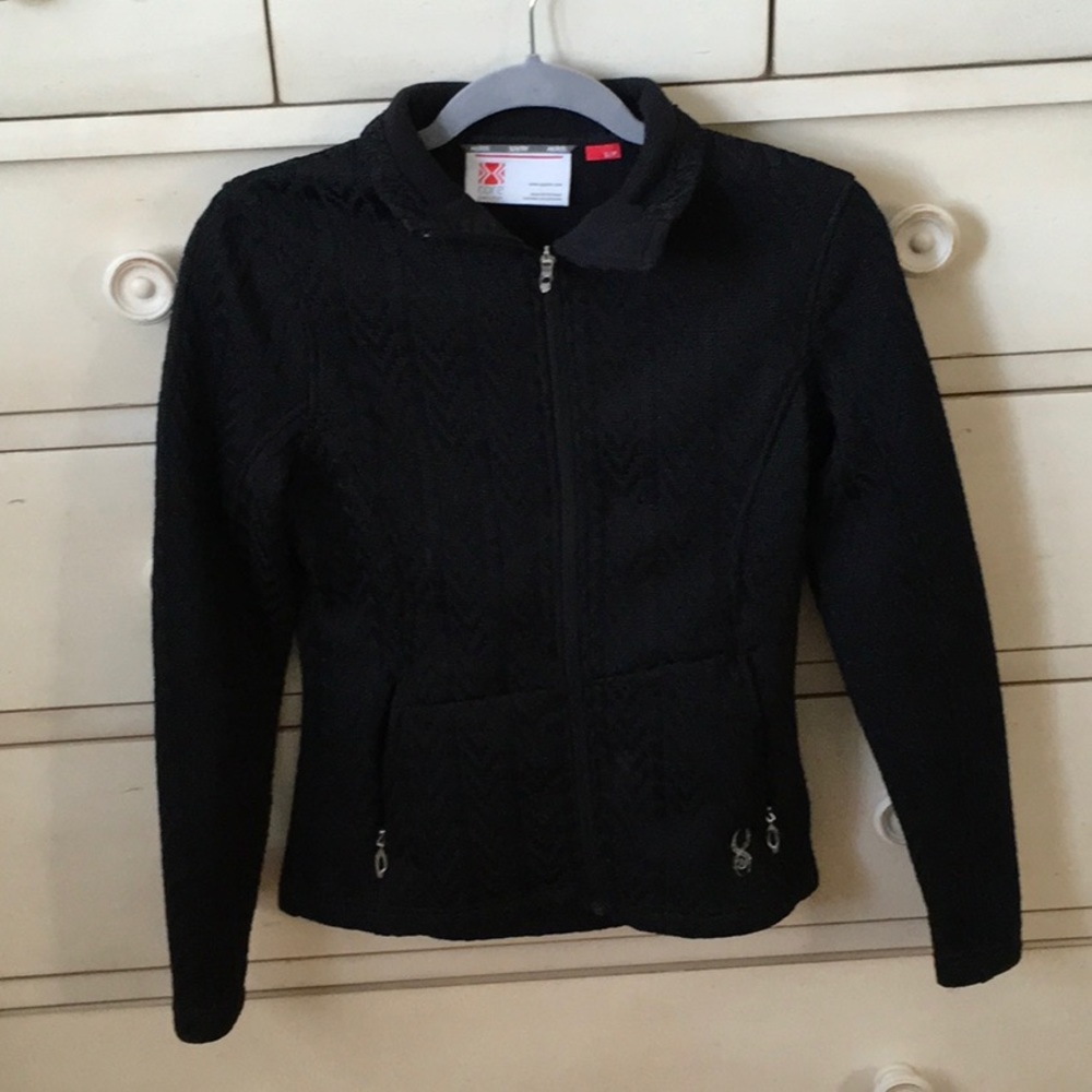 Spyder Black Zipper Sweater